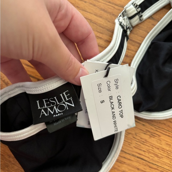 Leslie Amon Caro Black Bikini Top - Picture 3 of 4